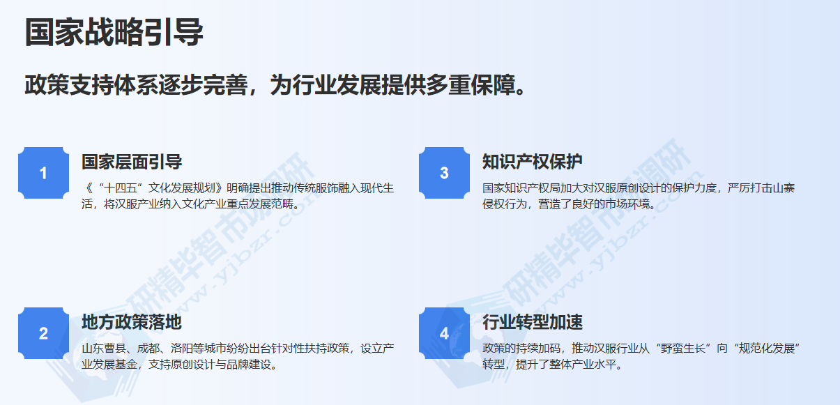 汉服政策支持体系逐步完善,产业发展获多重保障 汉服政策支持体系逐步完善,产业发展获多重保障
